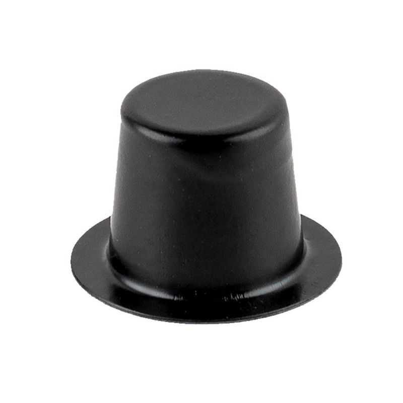 Kapelusze, cylindry 1,6cm, Ø 2.5cm, czarne, 50 szt