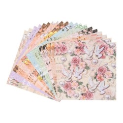 Zestaw papierów, Ślub, 20 kartek, 25x25 cm