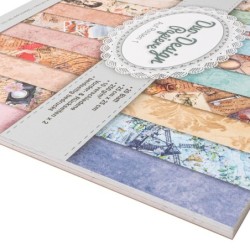 Zestaw papierów Podróże, 20 kartek, 25x25 cm