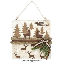 Wykrojnik do papieru, Choinki 4 szt