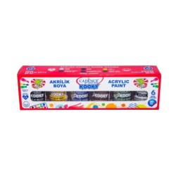 Farby akrylowe KOOKY, zestaw 6 szt x 30 ml