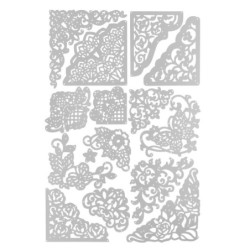 Wykrojnik do papieru, narożniki 15 sztuk