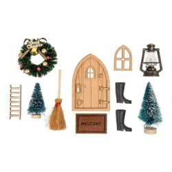 DIY Kreatywny zestaw domek elfów, 9 części