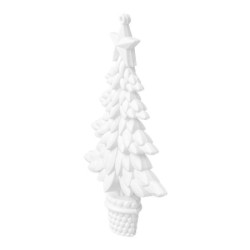 Choinki białe do zawieszenia 6 szt., półfabrykaty
