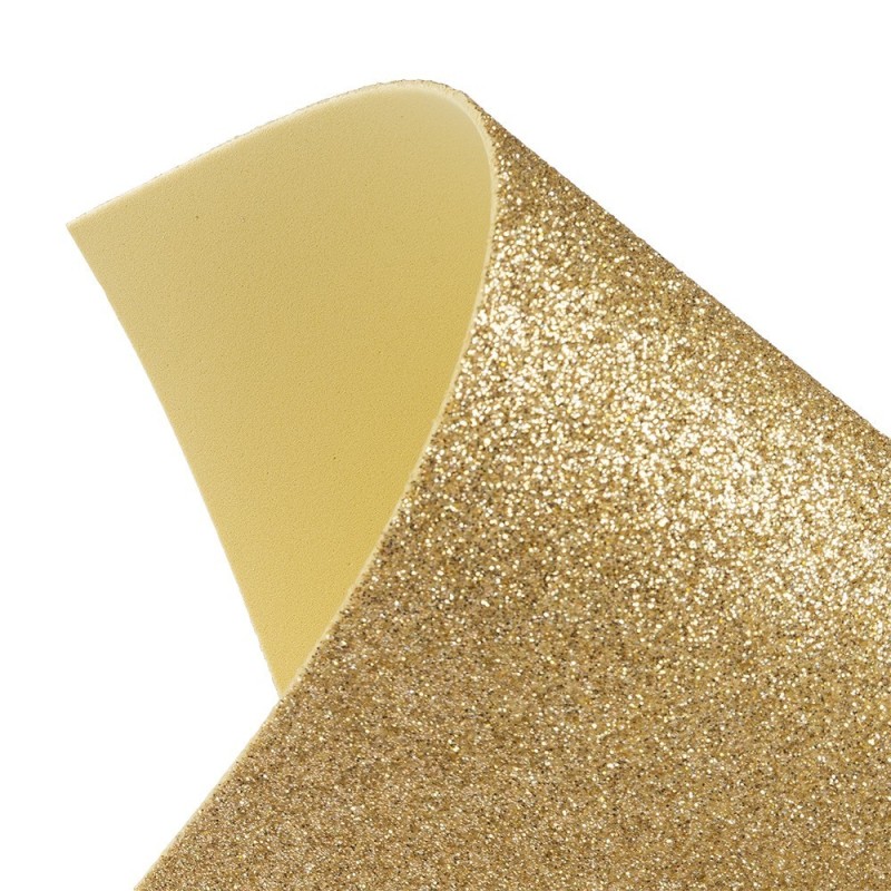 Pianka dekoracyjna Eva, brokatowa, złota A4