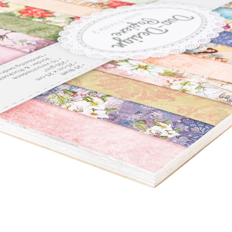 Zestaw papierów świątecznych nr 2, rozm. 25x25 cm