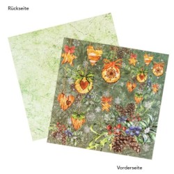 Zestaw papierów świątecznych nr 2, rozm. 25x25 cm