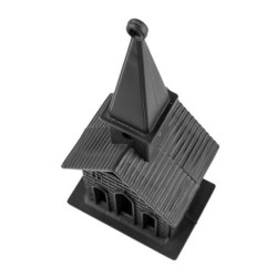 Kościół, półfabrykaty do dekoracji 2 szt, rozm. 16x6,5x5 cm
