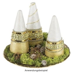 Stożki styropianowe 14,5 x 6,3 cm, 3 szt