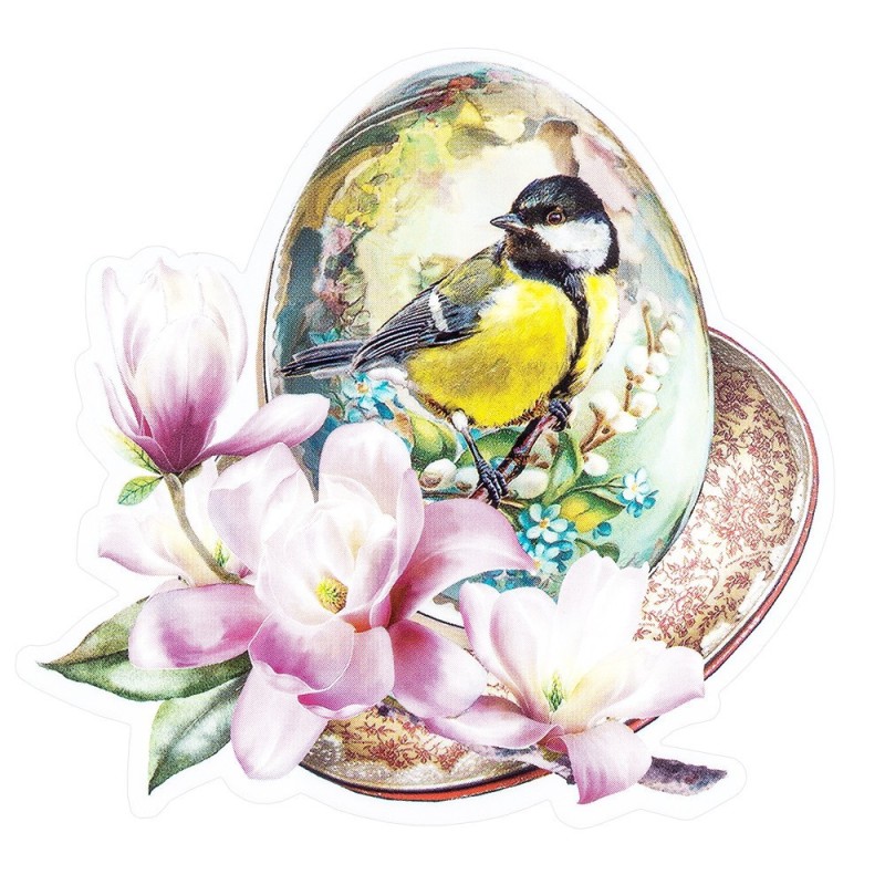 Naklejki transparentne, Wielkanoc, 10 arkuszy 10x30 cm