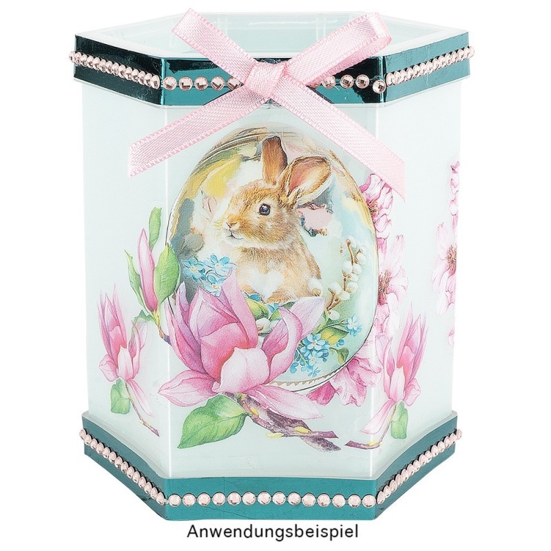 Naklejki transparentne, Wielkanoc, 10 arkuszy 10x30 cm