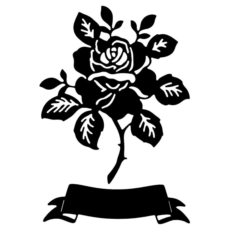 Wykrojnik do papieru, Róża 2szt.