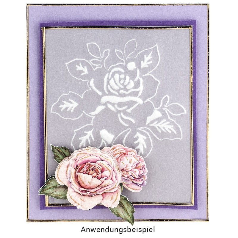 Wykrojnik do papieru, Róża 2szt.