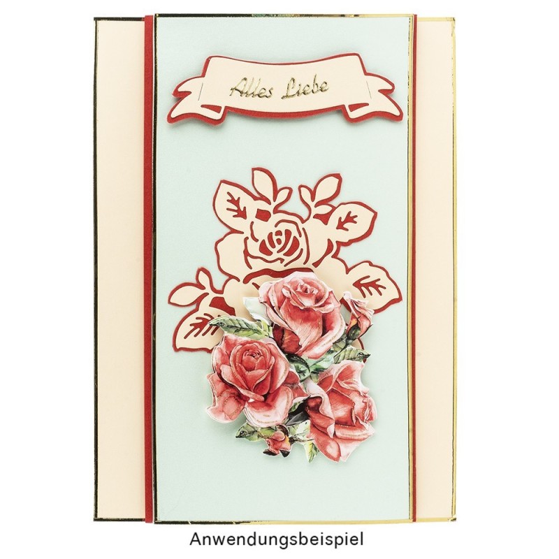 Wykrojnik do papieru, Róża 2szt.