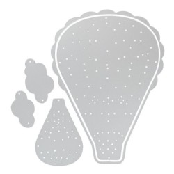 Wykrojnik Latający balon, 5 sztuk