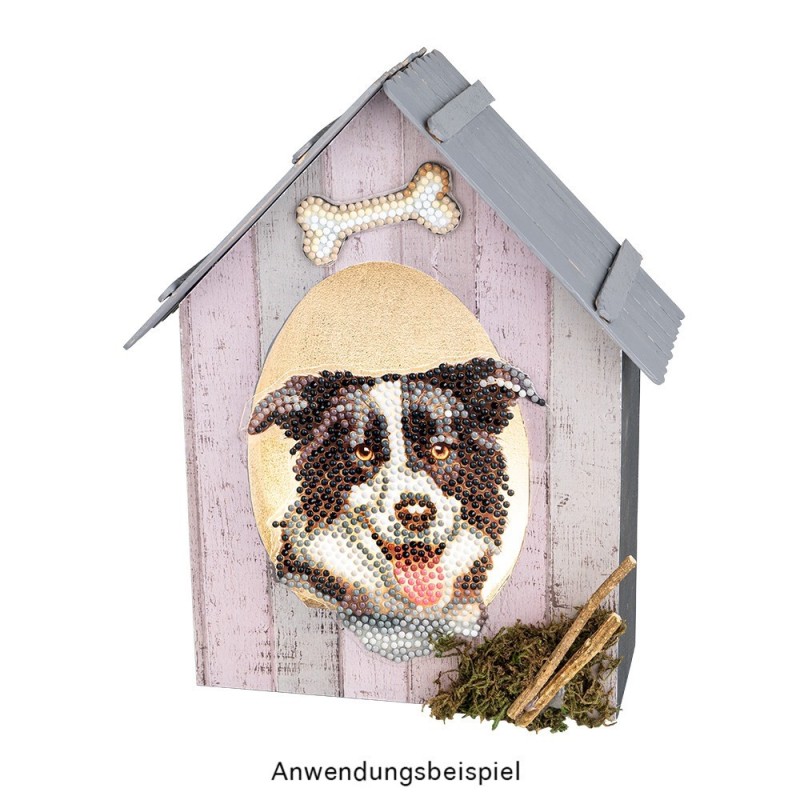 Diamond painting,  naklejki, Psy,  zestaw z kamieniami, A4