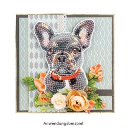 Diamond painting,  naklejki, Psy,  zestaw z kamieniami, A4