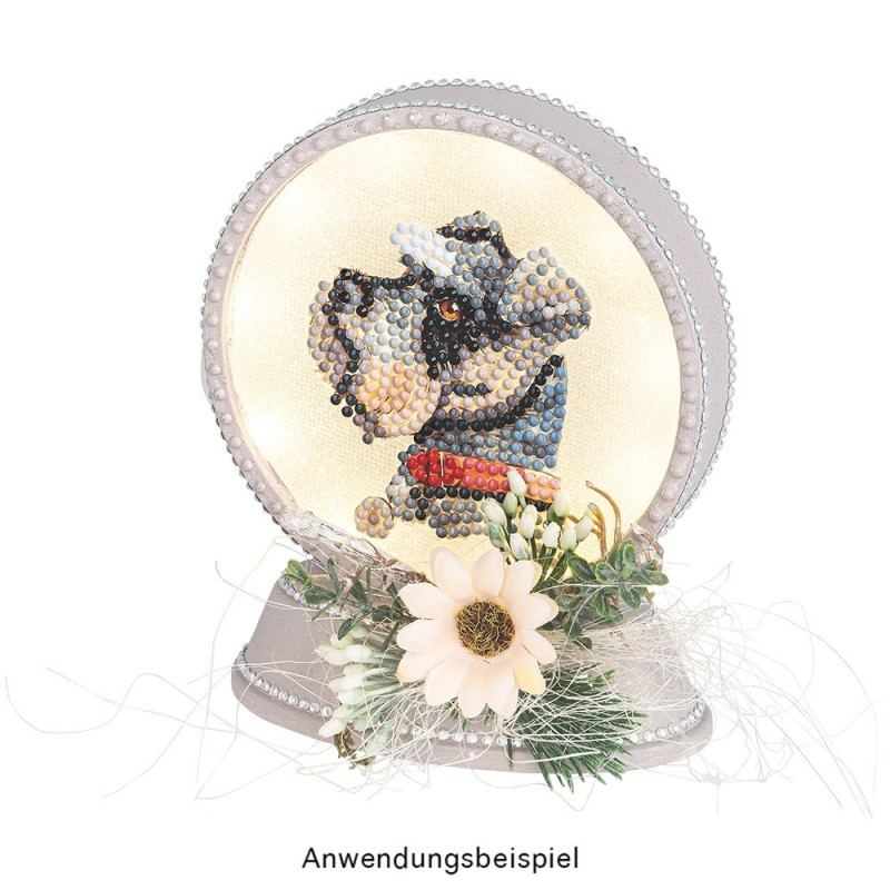 Diamond painting,  naklejki, Psy,  zestaw z kamieniami, A4