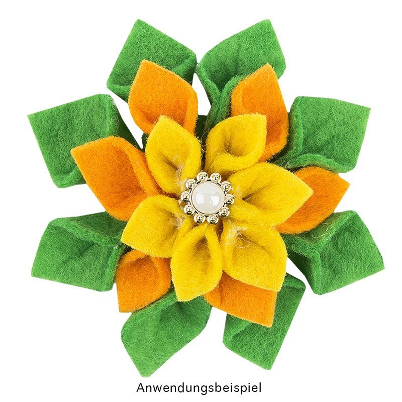 Filc dekoracyjny, kolorowy, 15 arkuszy, A4, grubość 2mm