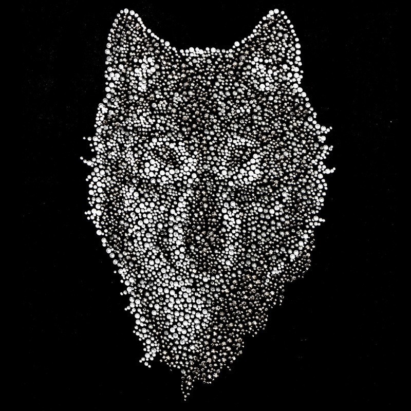 Aplikacja Hot Fix Wilk z kamieni – rozmiar A4