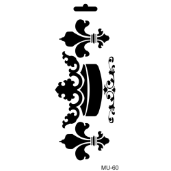 Szablon Mix Media MU Cadence 10x25 cm – Różne Wzory do Decoupage i Scrapbookingu