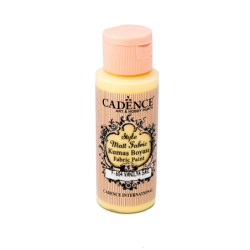 Farba matowa do tkanin Cadence 59 ml – trwały kolor, WANILIA