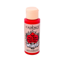 Farba matowa do tkanin Cadence 59 ml, truskawkowy