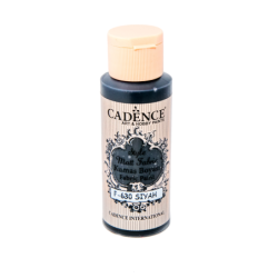 Farba matowa do tkanin Cadence 59 ml, czarny