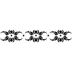 Szablon do malowania mebli rozm. 13 x 57 cm