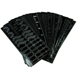 Zestaw naklejek żałobnych 20 szt