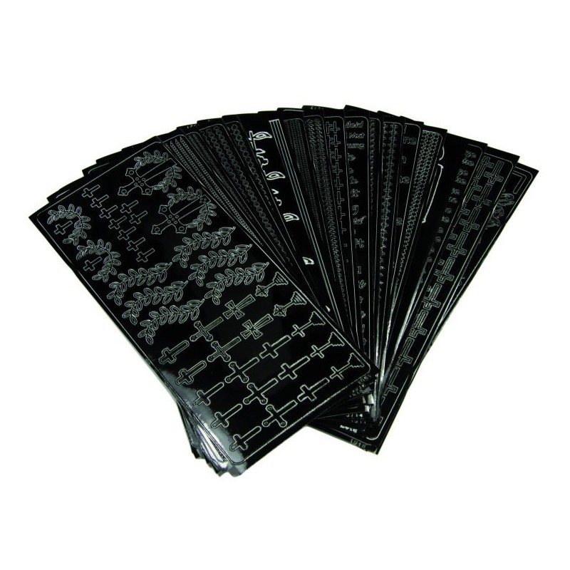 Zestaw naklejek żałobnych 20 szt