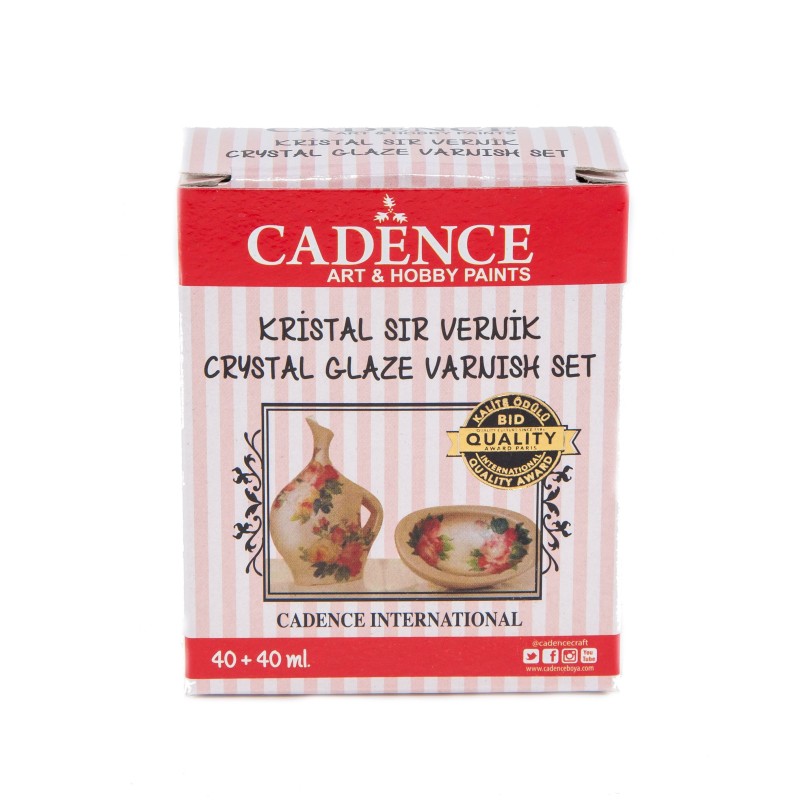 Lakier wykończeniowy Crystal Varnish Set 40+40ml.