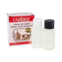 Lakier wykończeniowy Crystal Varnish Set 40+40ml.