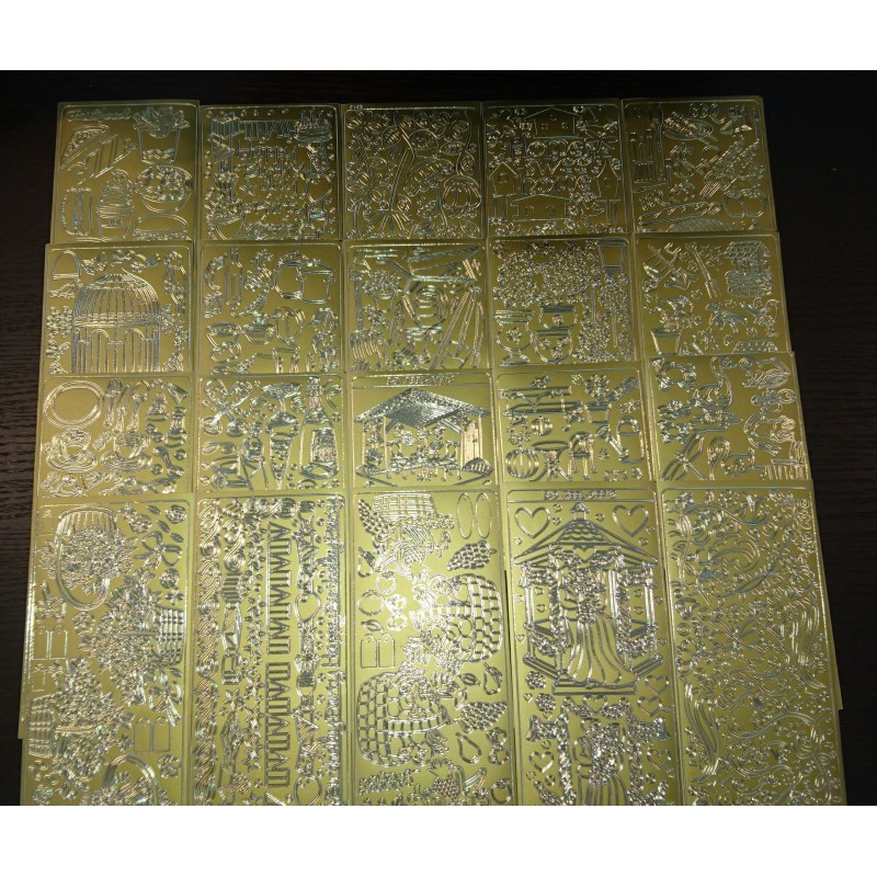 Zestaw naklejek ażurowych stickers 20 szt