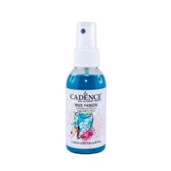 Farba do tkanin w sprayu ciemny turkus 100ml