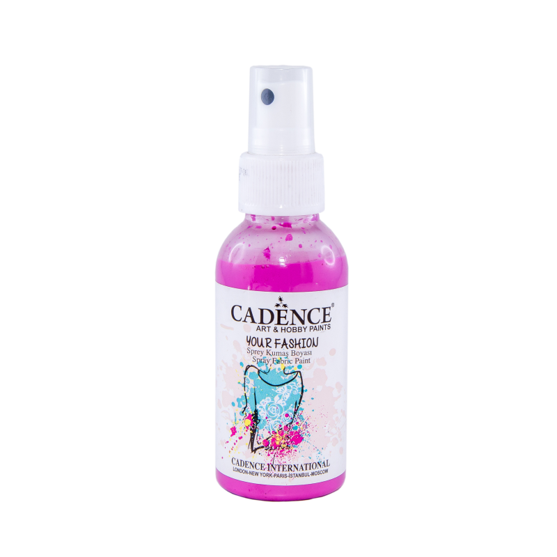 Farba do tkanin w sprayu różowy 100ml