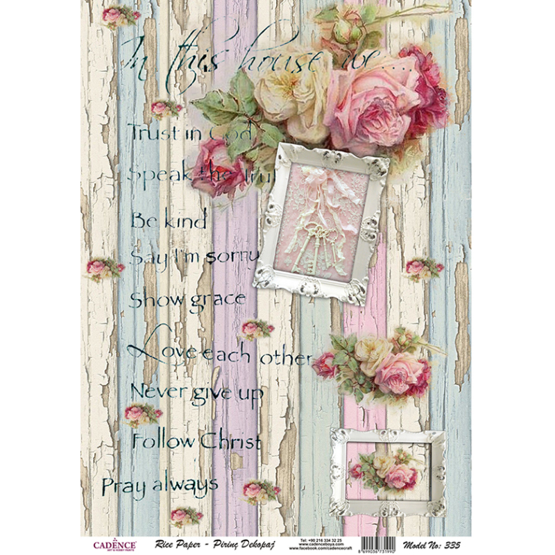 Papier ryżowy A4 - PR0335