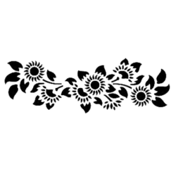 Szablon do malowania mebli rozm. 13 x 57 cm