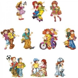 Motywy 3D MŁODZIEŻ 10szt,...