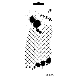 Szablon Mix Media MU Cadence 10x25 cm – Różne Wzory do Decoupage i Scrapbookingu