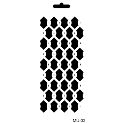 Szablon Mix Media MU Cadence 10x25 cm – Różne Wzory do Decoupage i Scrapbookingu