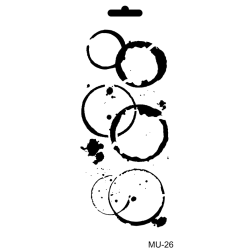 Szablon Mix Media MU Cadence 10x25 cm – Różne Wzory do Decoupage i Scrapbookingu