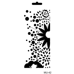 Szablon Mix Media MU Cadence 10x25 cm – Różne Wzory do Decoupage i Scrapbookingu