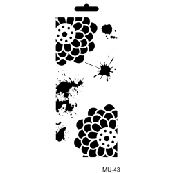 Szablon Mix Media MU Cadence 10x25 cm – Różne Wzory do Decoupage i Scrapbookingu