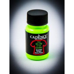 Farba świecąca w ciemności do tkanin 50ml  zielona
