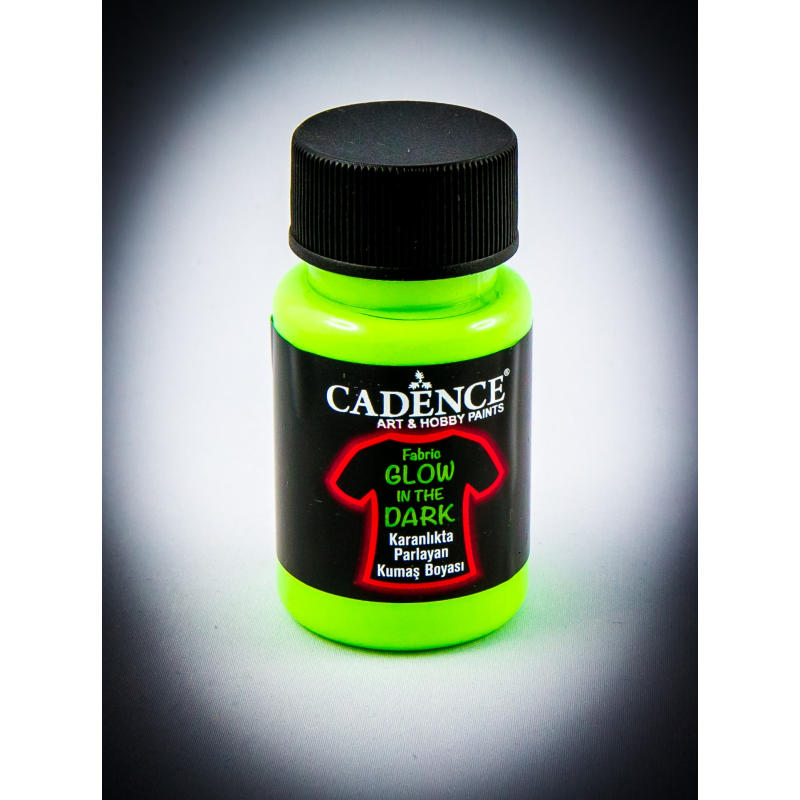 Farba świecąca w ciemności do tkanin 50ml  zielona