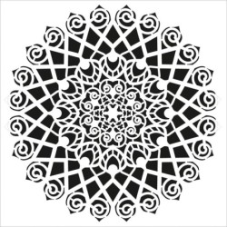 Szablon mandala 001 rozm. 35x35 cm