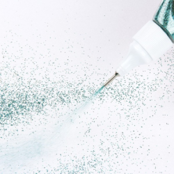 Brokat w długopisie 10g - czerwony