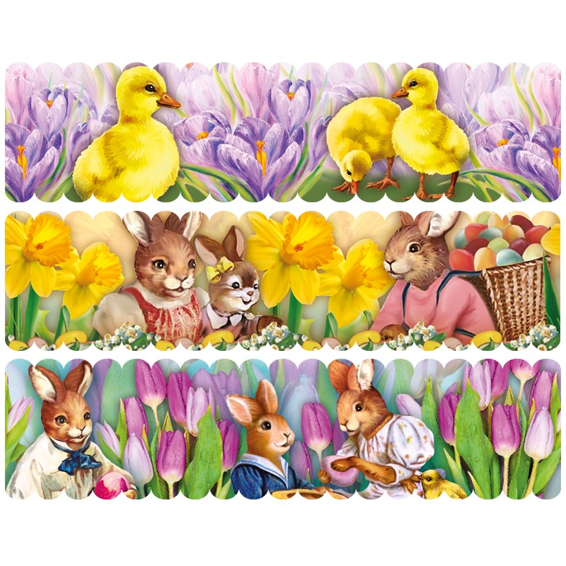 ozdobna folia WIELKANOC Ø10cm, 8,5 cm 6SZT