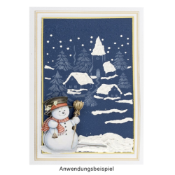 Folder do wytłaczania WIOSKA ZIMOWA 9,5x14,5cm